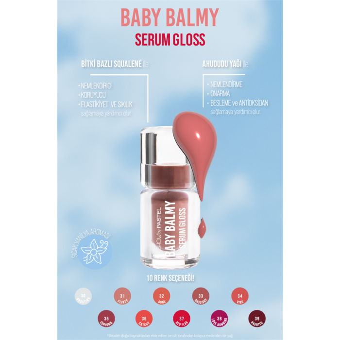 Pastel Baby Balmy Serum Gloss No:33 Gaslight