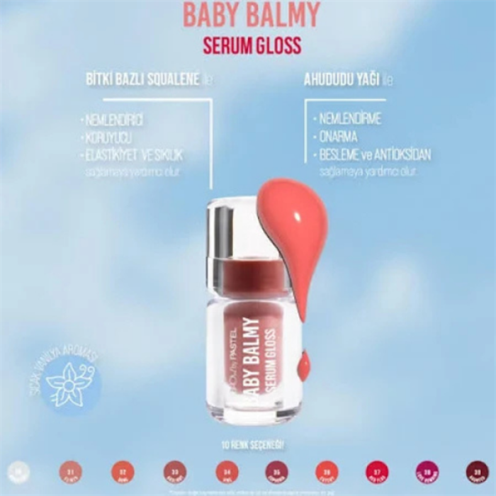 Pastel Baby Balmy Serum Gloss No:34 Vibe