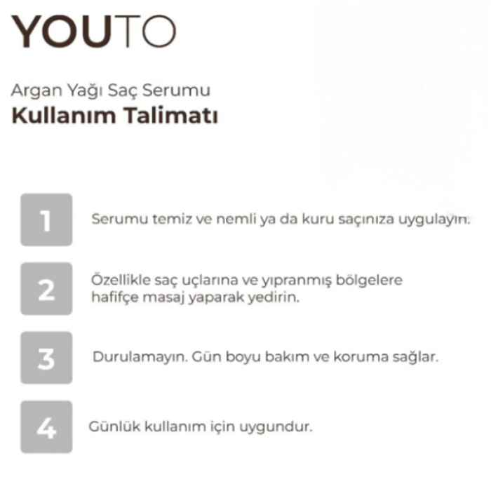 Youto Saç Serumu 100Ml. Argan Oil