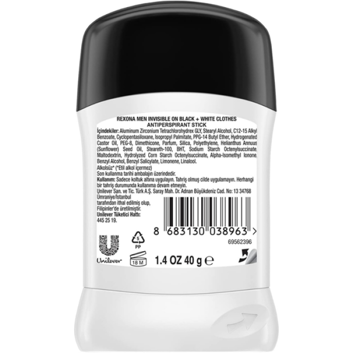 Rexona Men Stick 40Gr. Antibacterial & Invisible