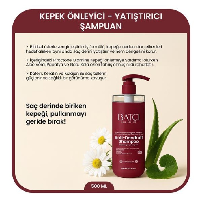 Batçı Şampuan 500Ml Kepeğe Karşı Etkili