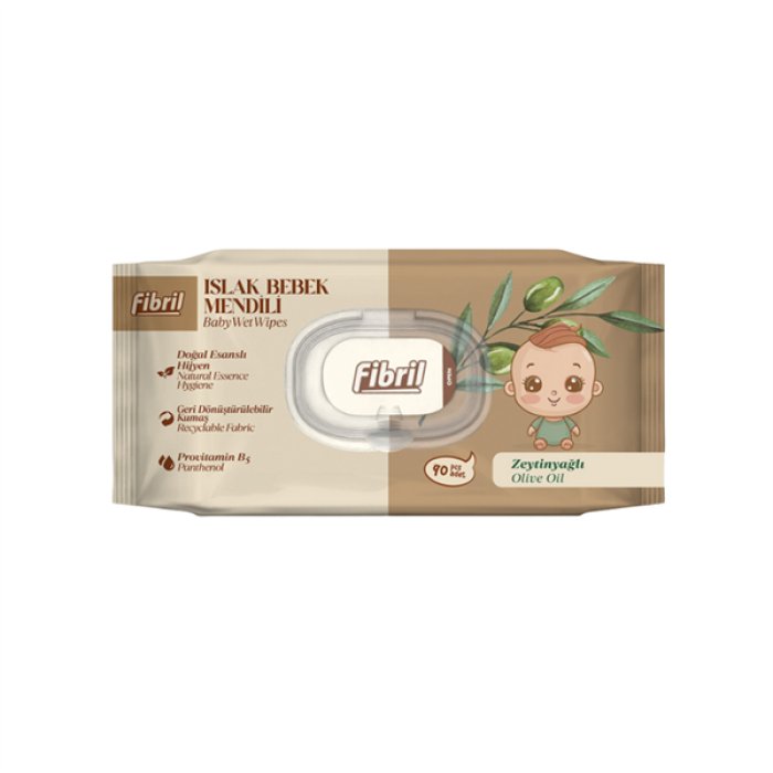 Fibril Islak Mendil 90Lı Zeytinyağlı