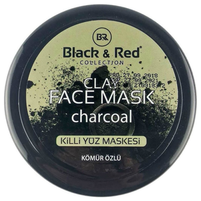 Black&Red Clay Face Mask 400Gr. Charcoal