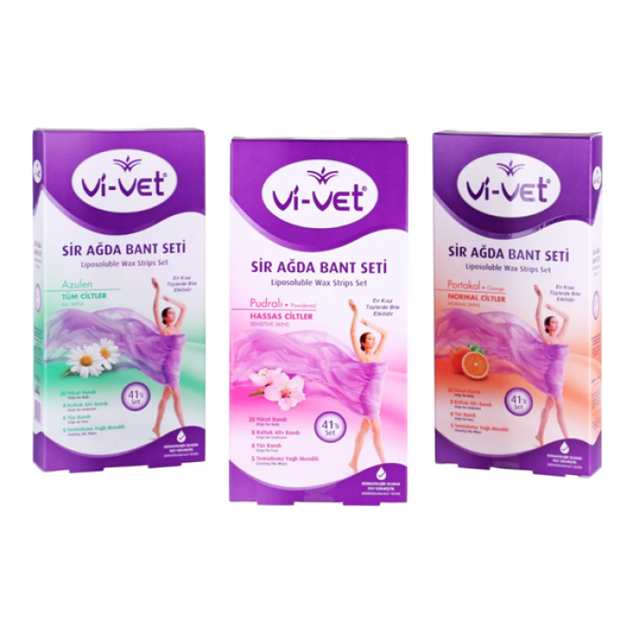 Vivet Ağda Bant Seti Pudralı (Karma Set)