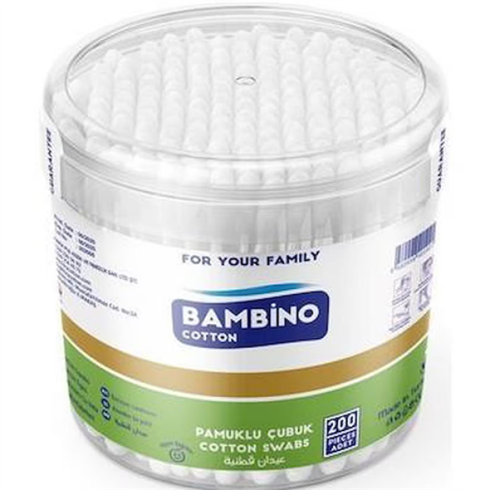 Bambino Kulak Çubuğu Kare 200Pcs