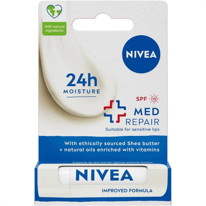 Nivea Dudak Bakım Kremi 5Ml. Med Repair 85063