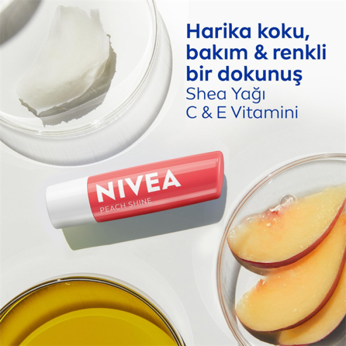 Nivea Dudak Bakım Kremi 5Ml. Şeftali 85031