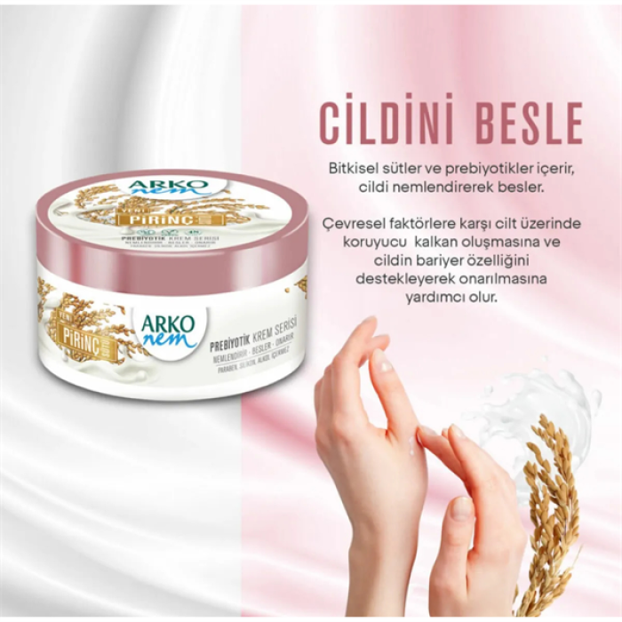 Arko Nem Pirinç Sütü Krem 250 Ml