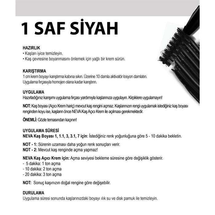 Neva Kaş Boyası 1 Saf Siyah