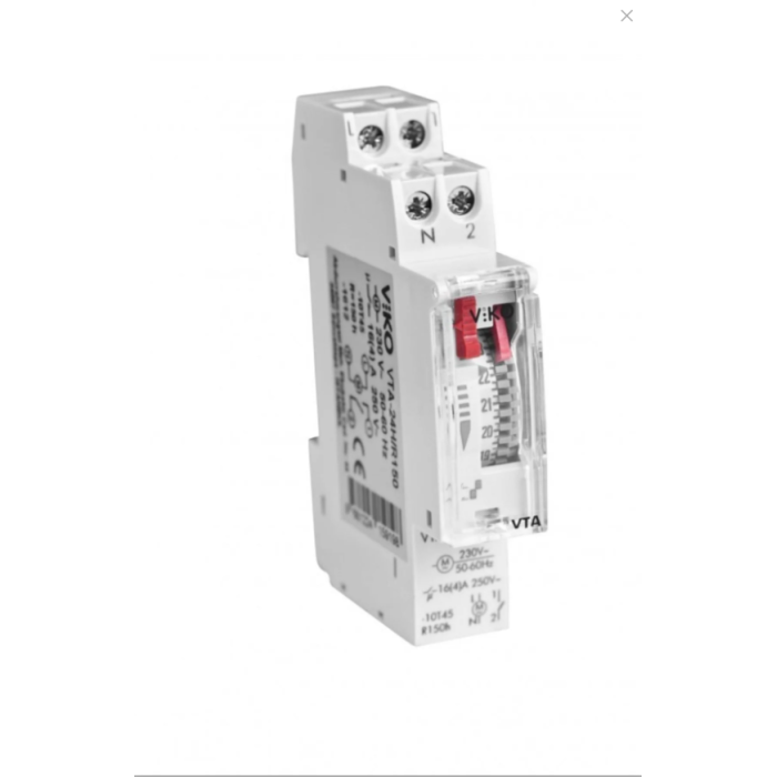VİKO Modüler Zaman Saati Analog Günlük 100 Saat Rezervli VTA-24H/R100