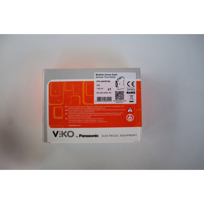 VİKO Modüler Zaman Saati Analog Günlük 100 Saat Rezervli VTA-24H/R100