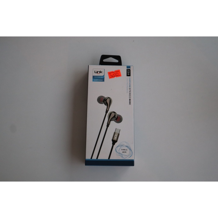 Linktech E84 Type-c Hd Stereo Kulak Içi Kablolu Kulaklık Siyah