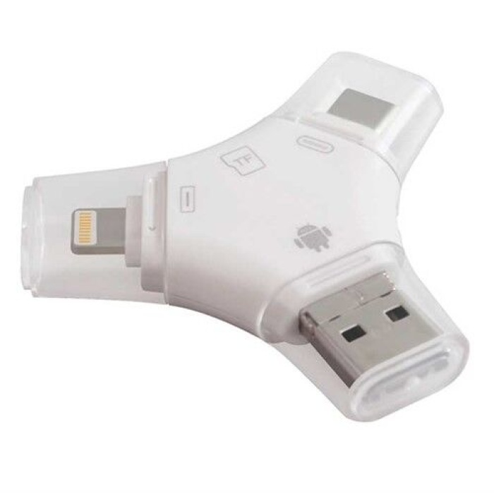 Android ve iPhone için Hafıza Kartı Okuyucu USB-Cden Micro SD Kart Adaptörüne Çok Fonksiyonlu