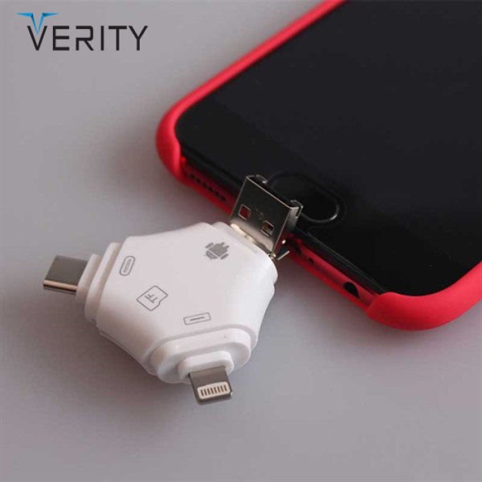 Android ve iPhone için Hafıza Kartı Okuyucu USB-Cden Micro SD Kart Adaptörüne Çok Fonksiyonlu