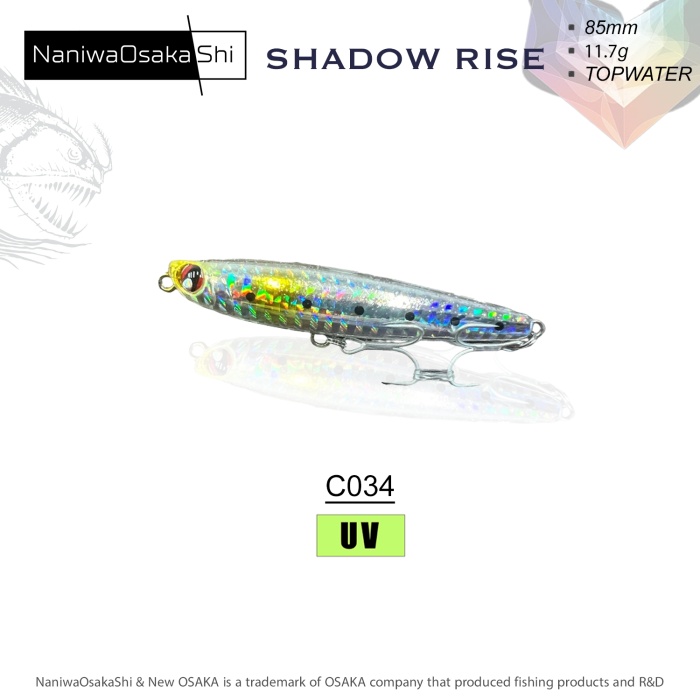 OSAKA Shadow Rise 8.5 CM 11.7 GR Su üstü Maket Balık