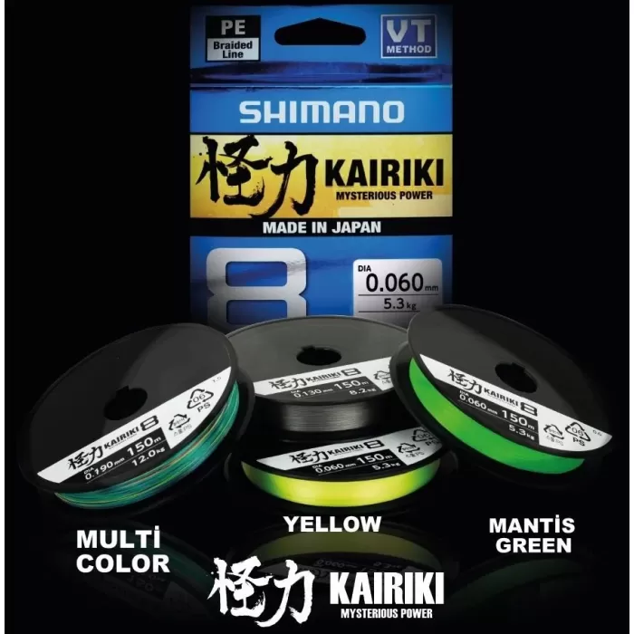 Yeni Shimano Kairiki 8 300mt Mantis Green İp Misina