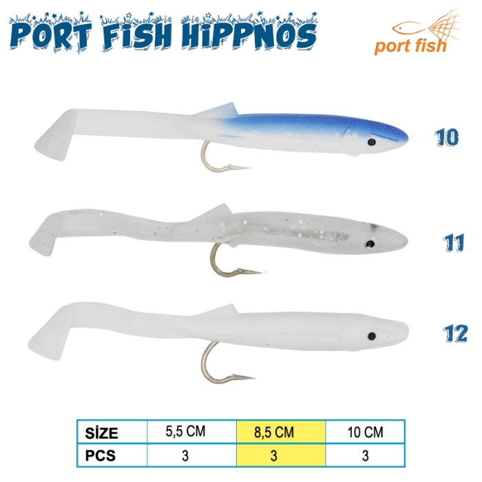 Portfish Hippnos 8,5 CM Silikon Yem