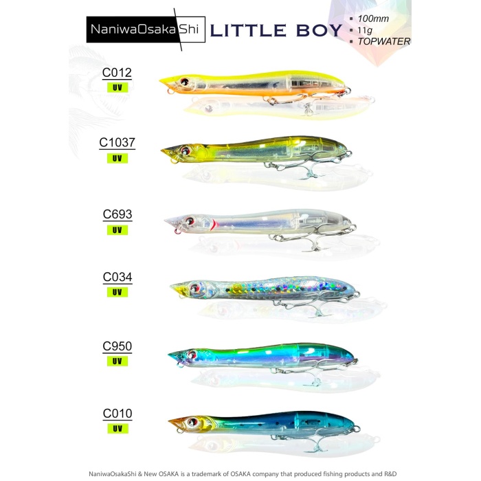 Naniwa Osaka Shi LITTLE BOY 100MM 11GR TOPWATER