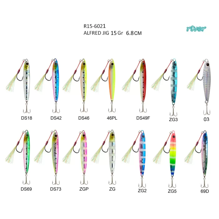 River Alfred 15G 6.8Cm Jig Yem