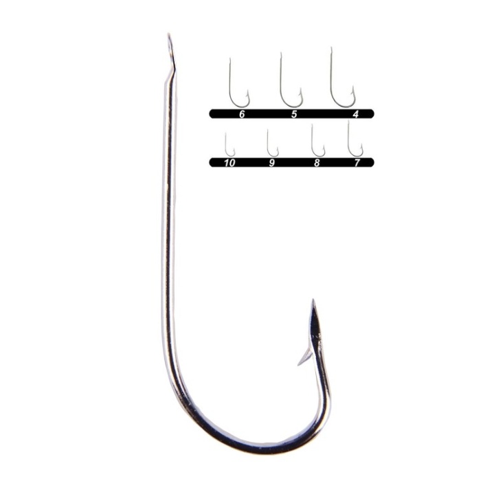 Youvella 1207 Palalı Çapraz Olta İğnesi 100lü Kutu Nikel