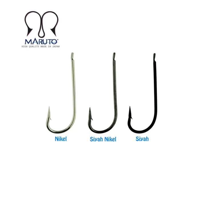 Maruto 1521 Lüfer Levrek Olta İğnesi (Siyah Nikel)