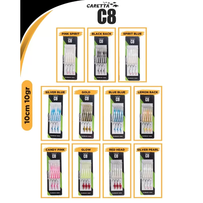Caretta C8 10cm 10gr Silikon Yem