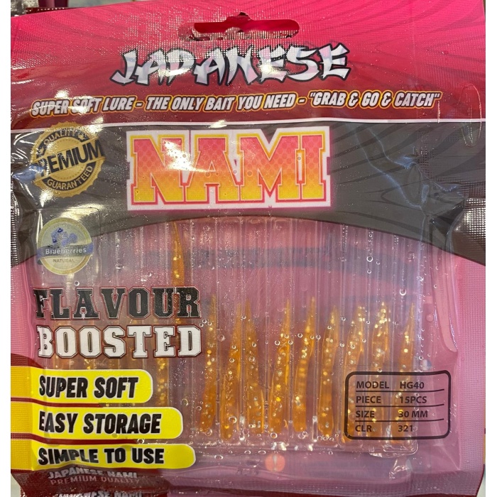 Japanese Nami 3 cm Aromalı LRF Silikon Yem 15ad.