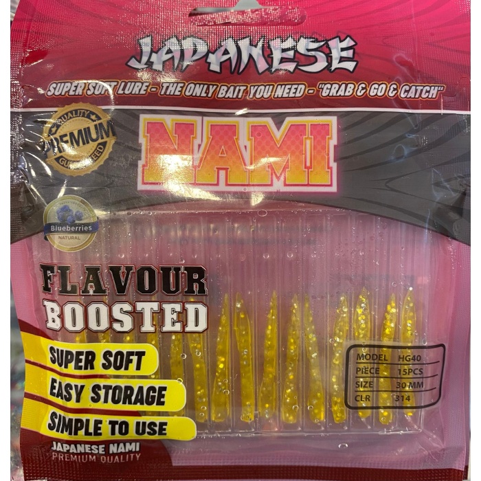 Japanese Nami 3 cm Aromalı LRF Silikon Yem 15ad.