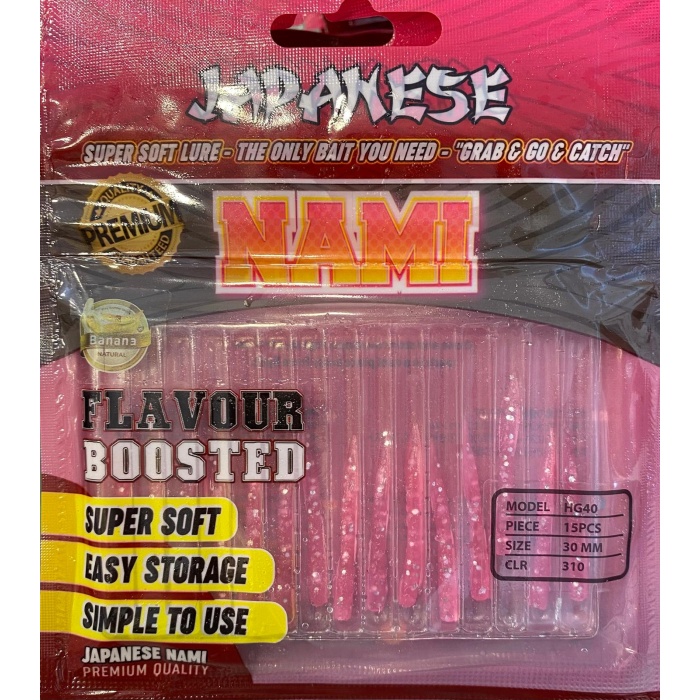 Japanese Nami 3 cm Aromalı LRF Silikon Yem 15ad.