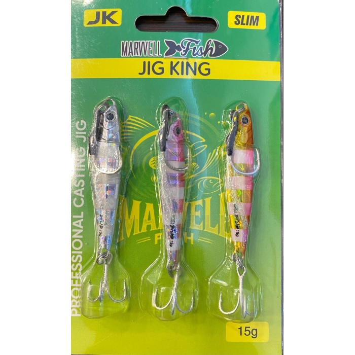 Marwell Jig King Zebra glow (3 Adet)