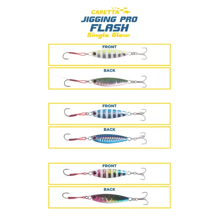 Caretta Jigging Pro Flash Jig Yem Single Glow
