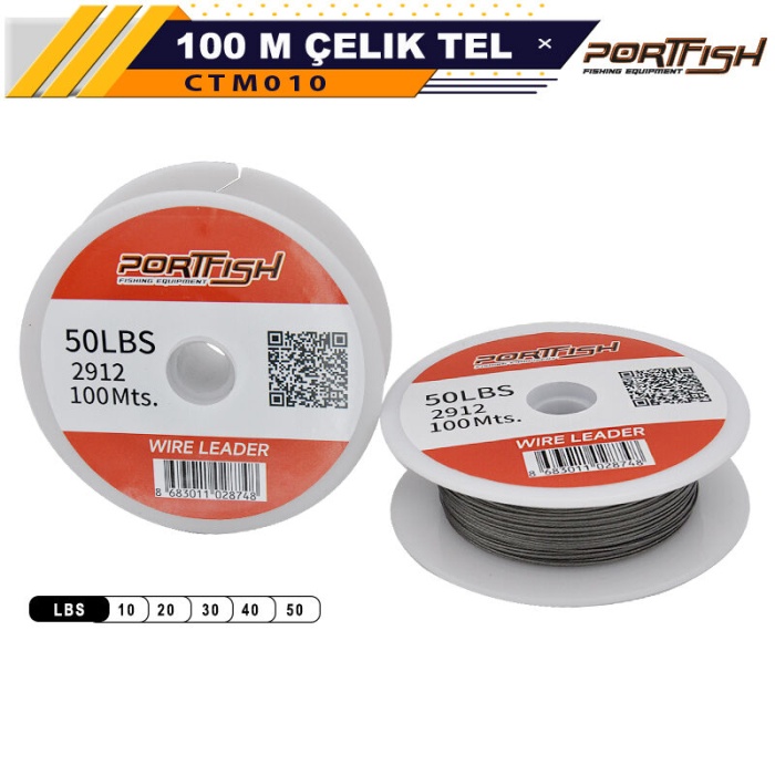 Portfish Çelik Telli 100 metre