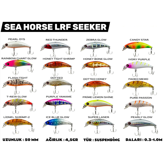 Sea Horse Lrf-Seeker 50mm 4.5Gr Maket Yem