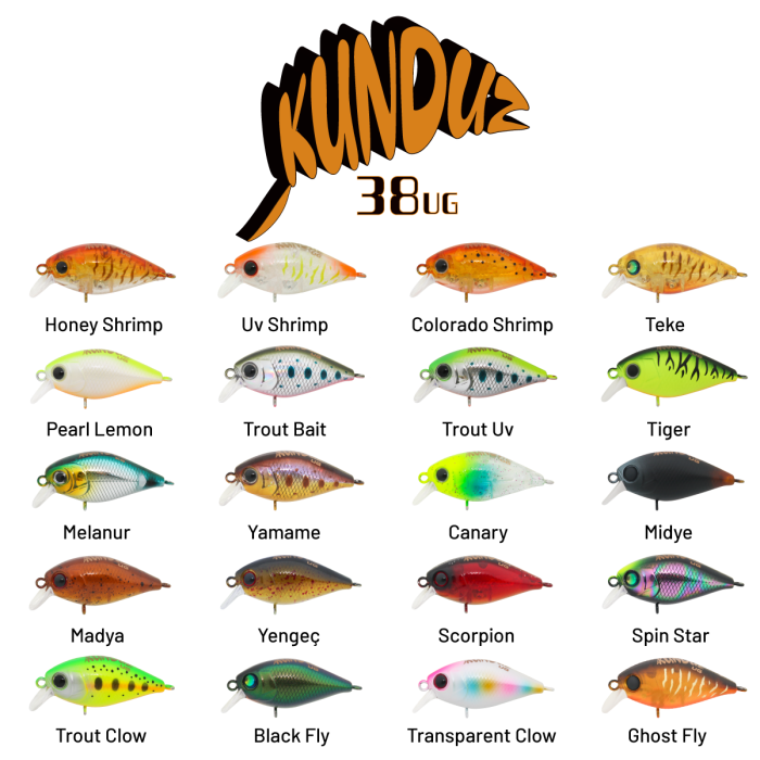 Hanfish Kunduz 38 UG LRF Maket Balık Yem