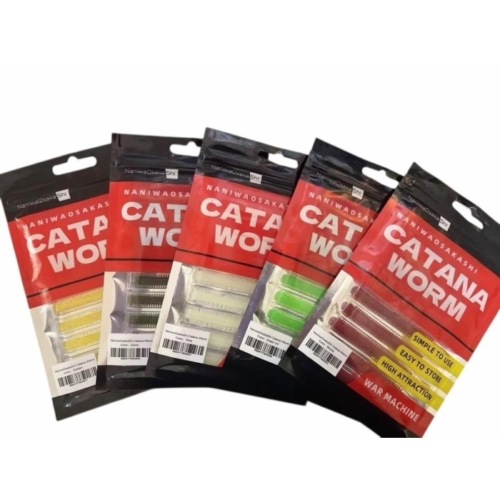 NaniwaOsakaShi Catana Worm 8cm 10Pcs