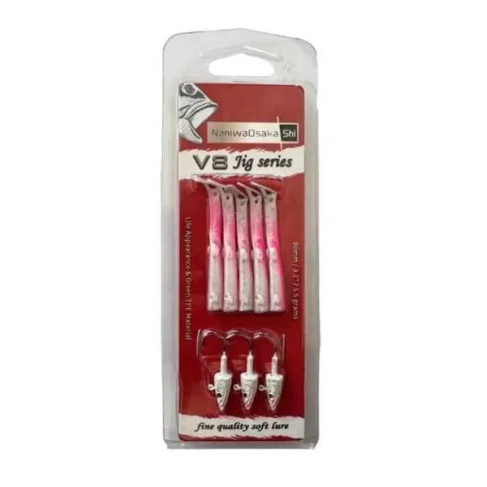 Naniwa Osaka Shi V8 Jig Series 10 cm 10 gr Silikon Yem