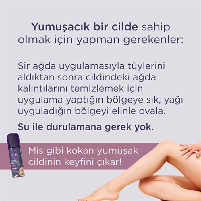 Sesu Ağda Temizleme Yağı 150 Ml.