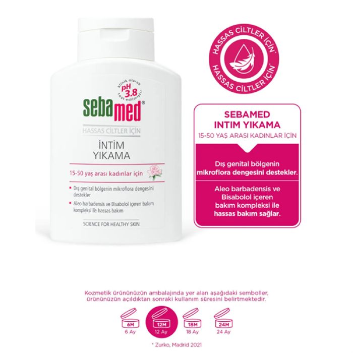 Sebamed Intim Likit Ph3,8 Hassas 200Ml.