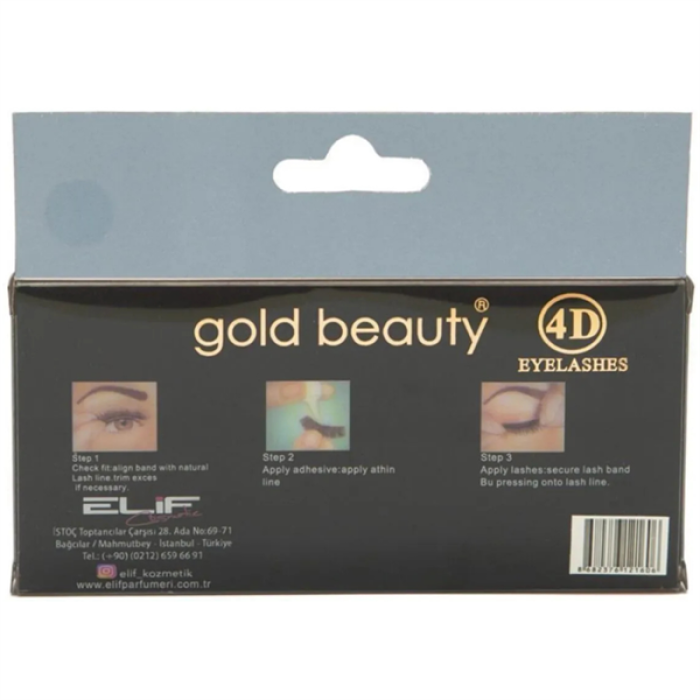 Gold Beauty 4D Eyelashes E04 Takma Kirpik
