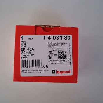 (2 KUTUPLU) 40a 30ma Kaçak Akım Koruma Rölesi (FAZ NÖTR) 230v Ac