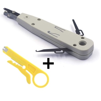 Telefon İrtibatlama Profesyonel Çok Fonksiyonlu Krone Pense ve Kablo Soyucu Makas