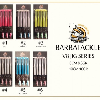 Barra Tackle V8 10 cm 10 gr Silikon Yem