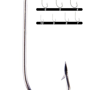 Youvella 1207 Palalı Çapraz Olta İğnesi 100lü Kutu Nikel