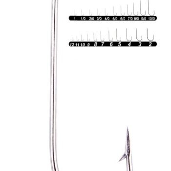 Youvella 1302 Palalı Düz Olta İğnesi 100lü Kutu Nikel