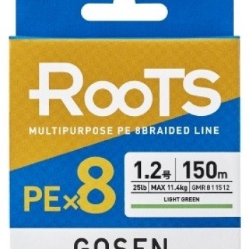 Gosen X8 Roots PE 8 Örgü Spin İp Misina 150mt A.Yeşil