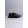 SLW155 Warrior Bağcıklı ve Fermuarlı Cilt Erkek Günlük Sneaker Ayakkabı ST - Siyah
