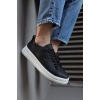 Knack Sneakers Ayakkabı 010 Siyah (Beyaz Taban)
