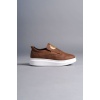 SLW161 Hippo Bağcıksız Cilt Erkek Günlük Sneaker Ayakkabı BT - Taba