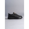 SLW161 Hippo Bağcıksız Cilt Erkek Günlük Sneaker Ayakkabı ST - Siyah