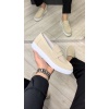 SLW180 Estilo X Bağcıksız Süet Erkek Günlük Spor Klasik Ayakkabı BT - Krem